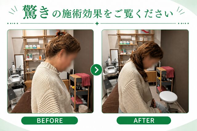 驚きの施術効果 3